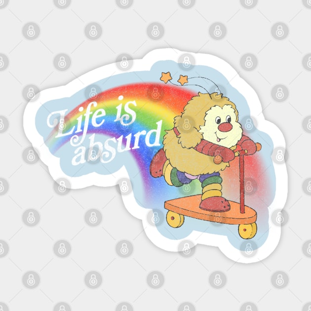 Life Is Absurd / Existentialist Meme Design Sticker by DankFutura